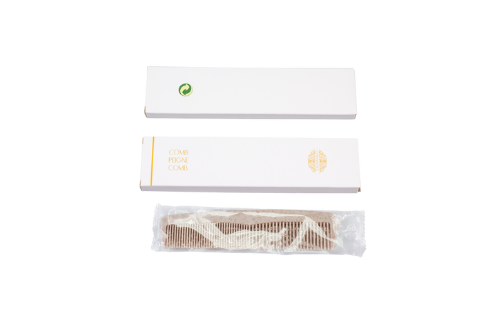 Connaissance Gold & White Green Comb in Paper Box