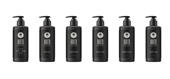 Roots Upscale Black Hand Wash Dispenser – 380ml – Box of 12