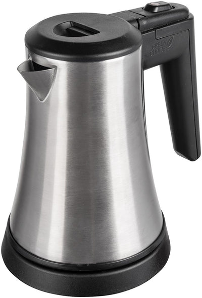 COURTOISY + ECOLOGY KETTLE 0.5L BRUSHED STAINLESS STEEL/BLACK - Suitality