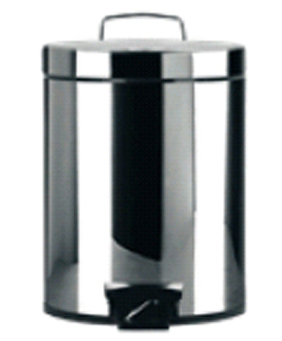 CLASSIC PEDAL BIN 5L BRILLIANT STAINLESS STEEL (DSUA5) - Suitality