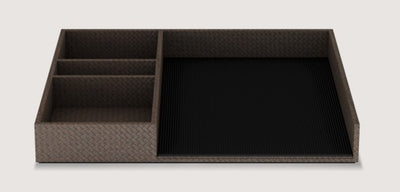 COFEE TRAY WITH RUBBER MAT 32.25 X 31.75 X 4.50cm - Suitality