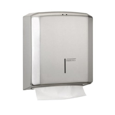 Paper towel dispenser-towels with C/Z folds - Stainless steel satin - Suitality