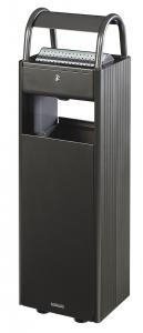 ASHTRAY/BIN STAND-ALONE OR MOUNTED METAL 6L/30L - GREY MANGANESE - Suitality