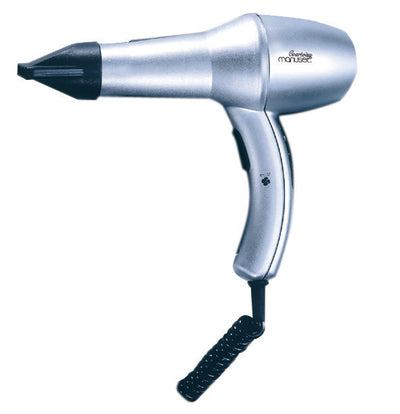 Court. pist. type hair-dryer SILVER,1200W spiral cord 1.8m no plug - Suitality