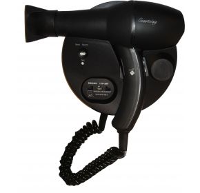 HAIRDRYER COURTOISY BLACK HAND-HELD BLACK/RAZOR SOCKET - Suitality