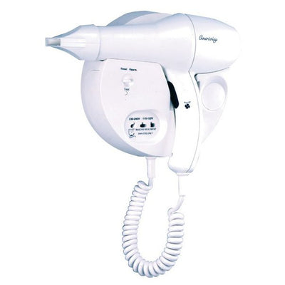 HAIRDRYER COURTOISY WALL-MOUNTED 1200W WHITE SHAV SOCK.DIFF SPI CORD - Suitality