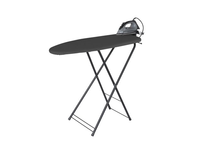 Berkshire Compact Ironing Centre in Dark Grey Cover with 1200W Steam Iron