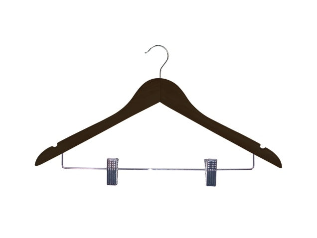 Clothing Hanger with Clips – Corby Burlington – Hooked – Black