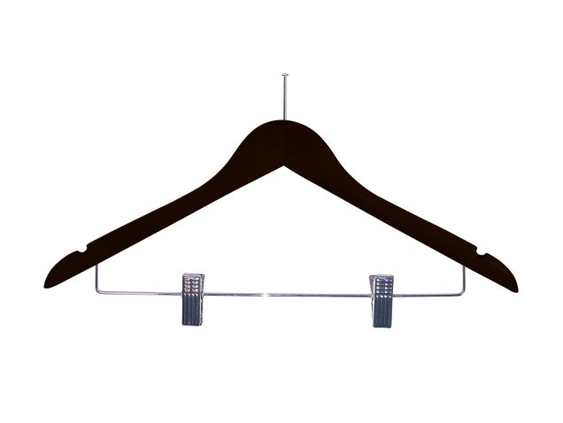 Security Pin Clothing Hanger with Clips – Corby Burlington – Black