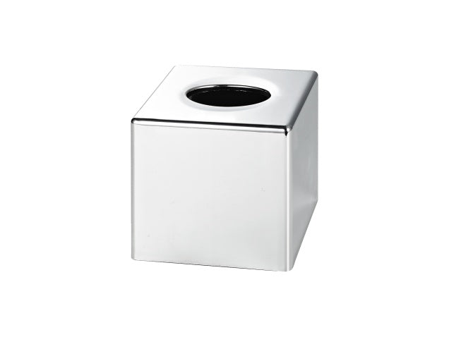 Cube Tissue Box Cover – Corby Devon – Chrome