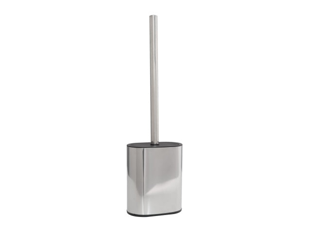 Corby Sana silicone toilet brush and holder in polished steel