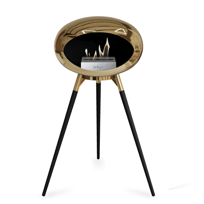 Le Feu Ground Wood High 79cm Chromed Gold/Rose Gold/Black