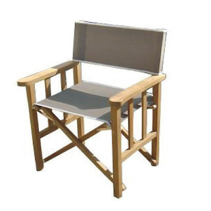 Korat Teak Director Chair with Sauleda Solar Pro fabric