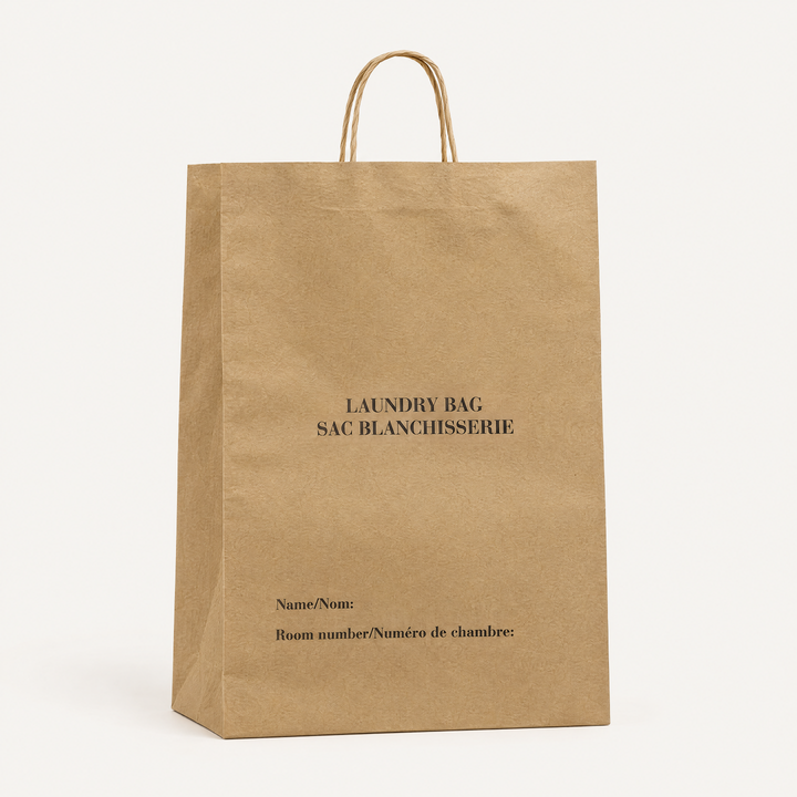Paper Kraft Laundry Bag - 200pcs, studio photo