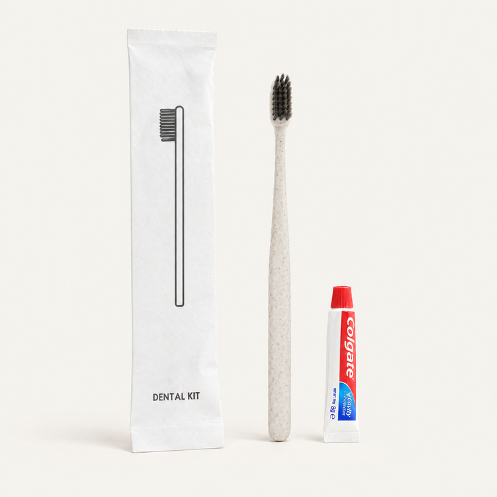White Kraft Paper Sachet - Dental Kit - 500pcs, studio photo