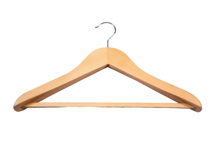Wide Shoulder Hanger with Bar L - 20pcs
