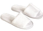 Velour Open Toe Slipper, One Size Fits All, 5mm EVA Sole - Suitality