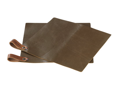 Pot Holder Leather - set of 2 Rust - Suitality